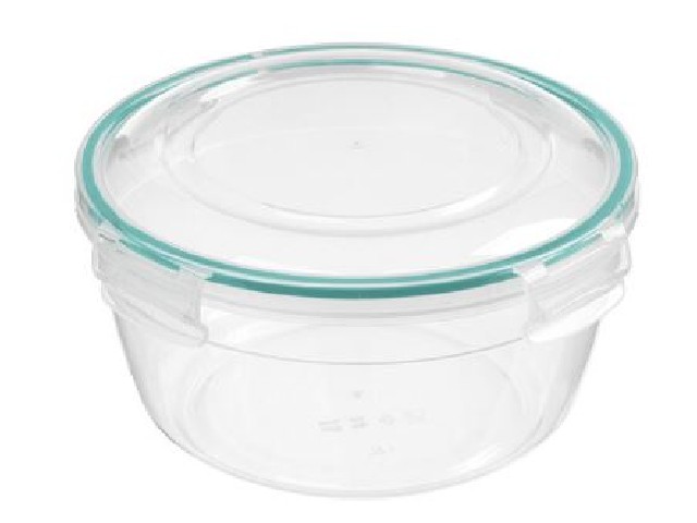 Контейнер для продуктов герметичный круглый 2,3л с замками (бесцветный)